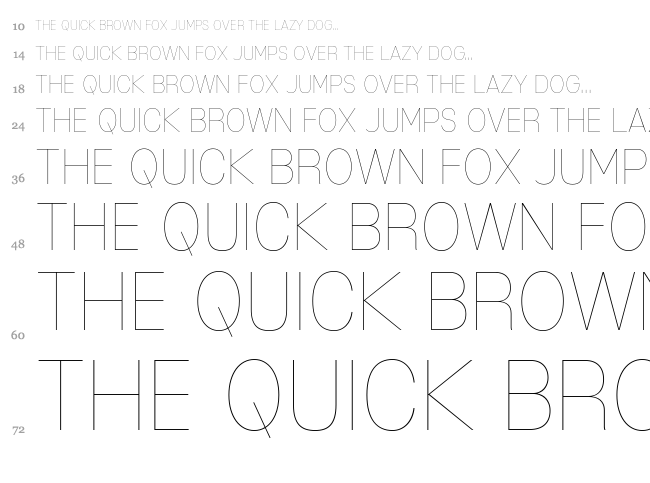Mixolydian Titling font waterfall